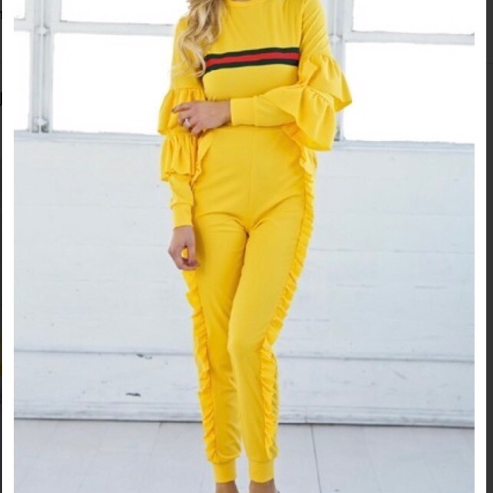 Women’s Long Sleeve Ruffle Sunny Jumpsuit​